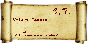 Volent Tessza névjegykártya